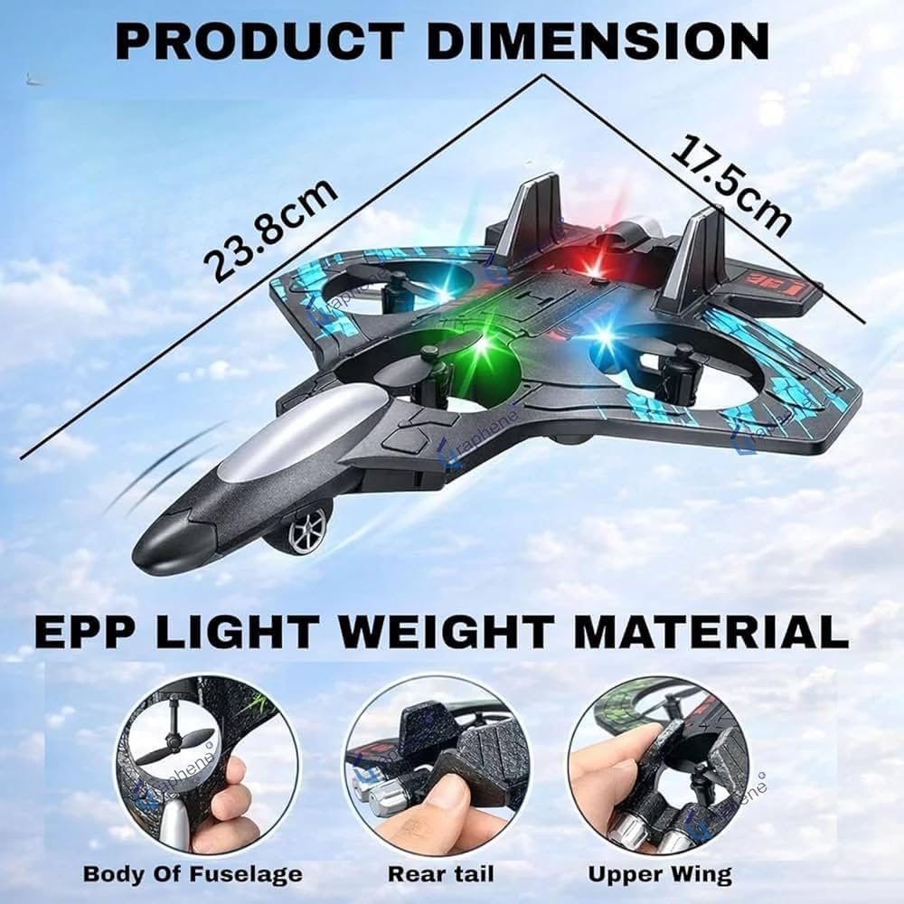 EPP Foam Remote Control Foam Fighter Rechargeable 2.4G Stunt Four Motor Helicopter Durable Gravity Sensing RC Hobby Jet Plane