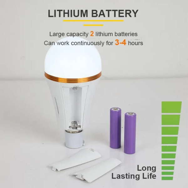 Light 20W Double Battery AC/DC Rechargeable LED Light