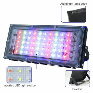 RGB LED Flood Lights 50W -Cable 15 fit  and 2pin plug free - Image 4