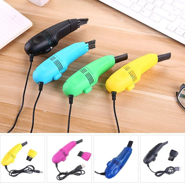 Portable Mini Handheld USB Keyboard Vacuum Cleaner Computer Dust Blower Duster for Laptop Desktop PC Cleaning