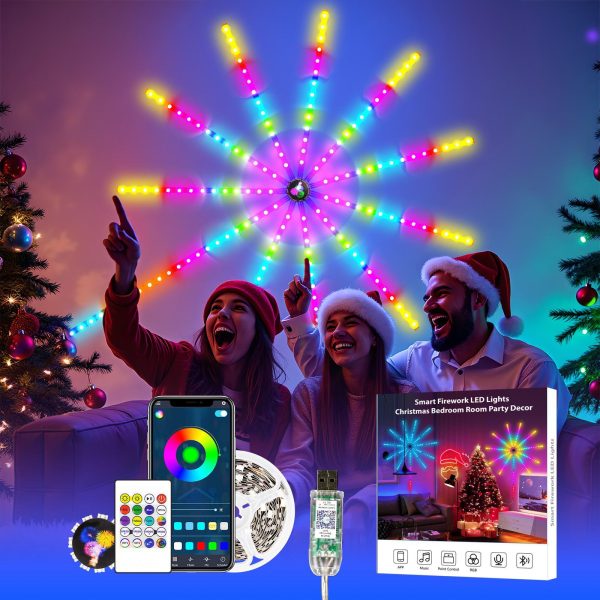 Light Smart Fairy Bluetooth Light Strip Festoon Home Wall RGB