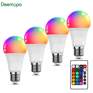 PCS 16 Colors Changing Light E27 Key Remote Control LED Bulb Lamp 220V Dimmable RGB White Colorful Change for Home Bedroom - Image 5
