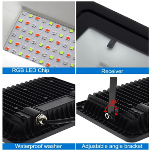RGB LED Floodlight Reflector Outdoor Lighting AC220V 20W  IP66 Waterproof Spotlight Landscape Lighting - Image 4