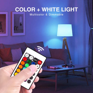 PCS 16 Colors Changing Light E27 Key Remote Control LED Bulb Lamp 220V Dimmable RGB White Colorful Change for Home Bedroom - Image 2