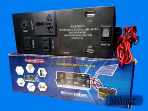 12v/24v dc to ac Converter Gang Box 3 in 1 220v ac dc 12 dc 4 Built USB Ports. dc to ac Converter Inverter Solar