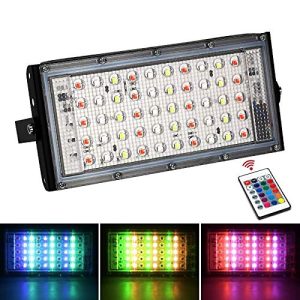 RGB LED Flood Lights 50W -Cable 15 fit  and 2pin plug free - Image 2
