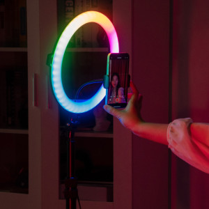 MJ33 RGB LED Soft Ring Light + 7 fit stand - Image 4