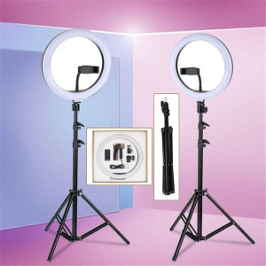 (10 Inch) Ring Light Tripod SET for Studio-YouTuber-TikToker - Image 2