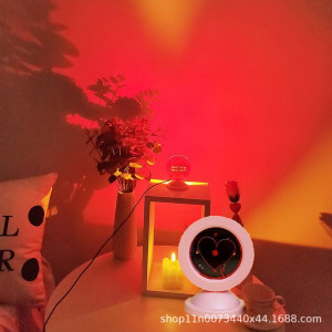 New Red Love Atmosphere Lamp Wedding Room Valentine's Day Scene Layout Decorative Table Lamp - Image 2