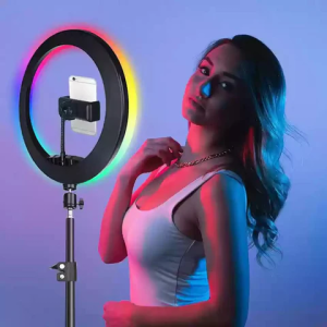 MJ33 RGB LED Soft Ring Light + 7 fit stand - Image 3