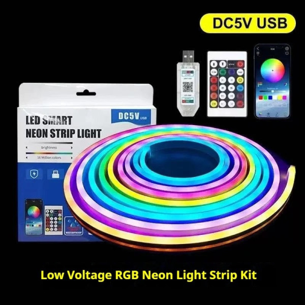 USB Symphony Neon 5V Light Strip App Bluetooth Outdoor Led Music Flexible Running Water Full Color Rgb Light Strip