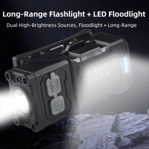 Portable LED Headlamp USB Rechargeable 6 Lighting Modes Fishig Lantern Built in Battery Detachable Camping Lantern Emergency - Image 3